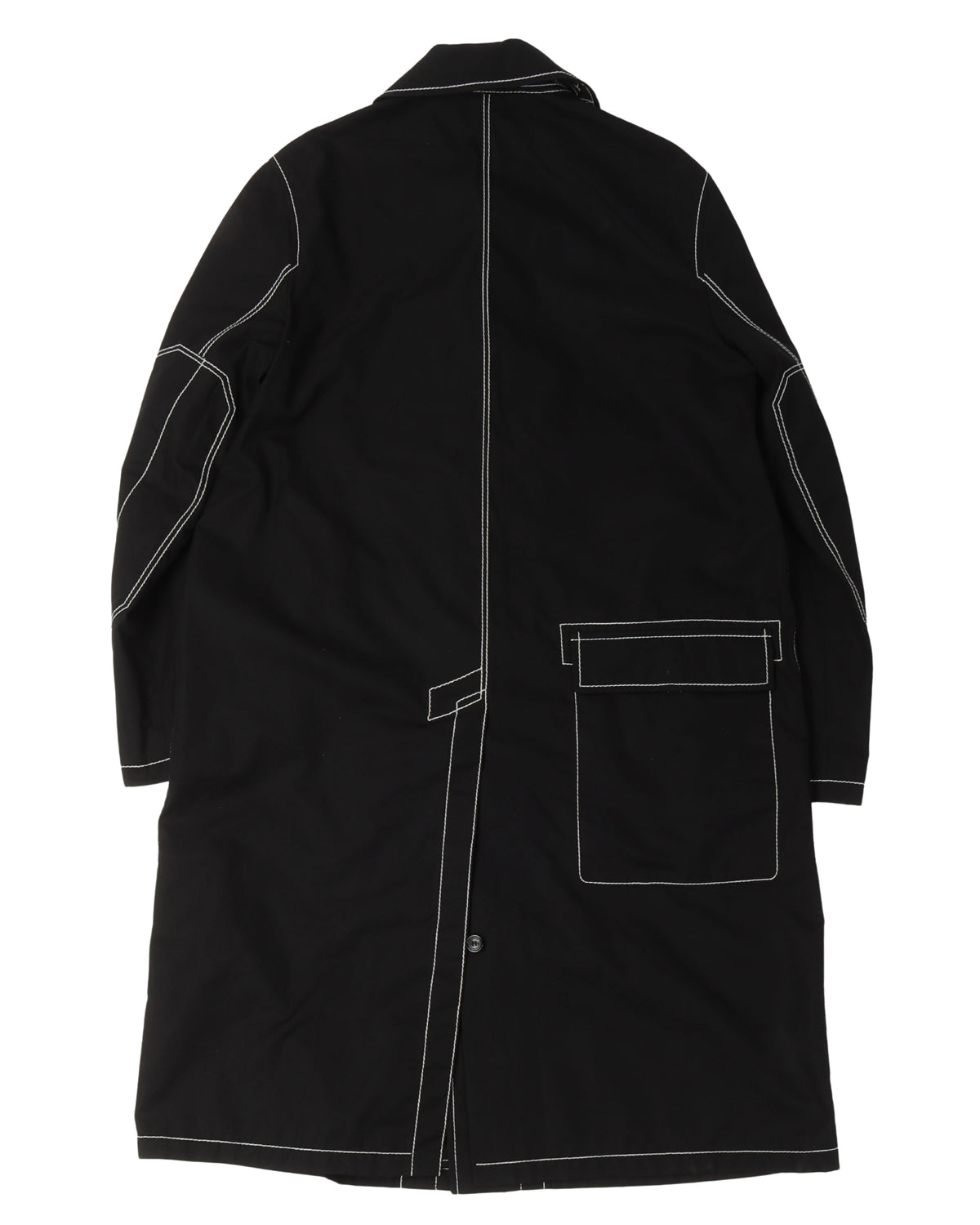 Contrast Stitch Trench Coat