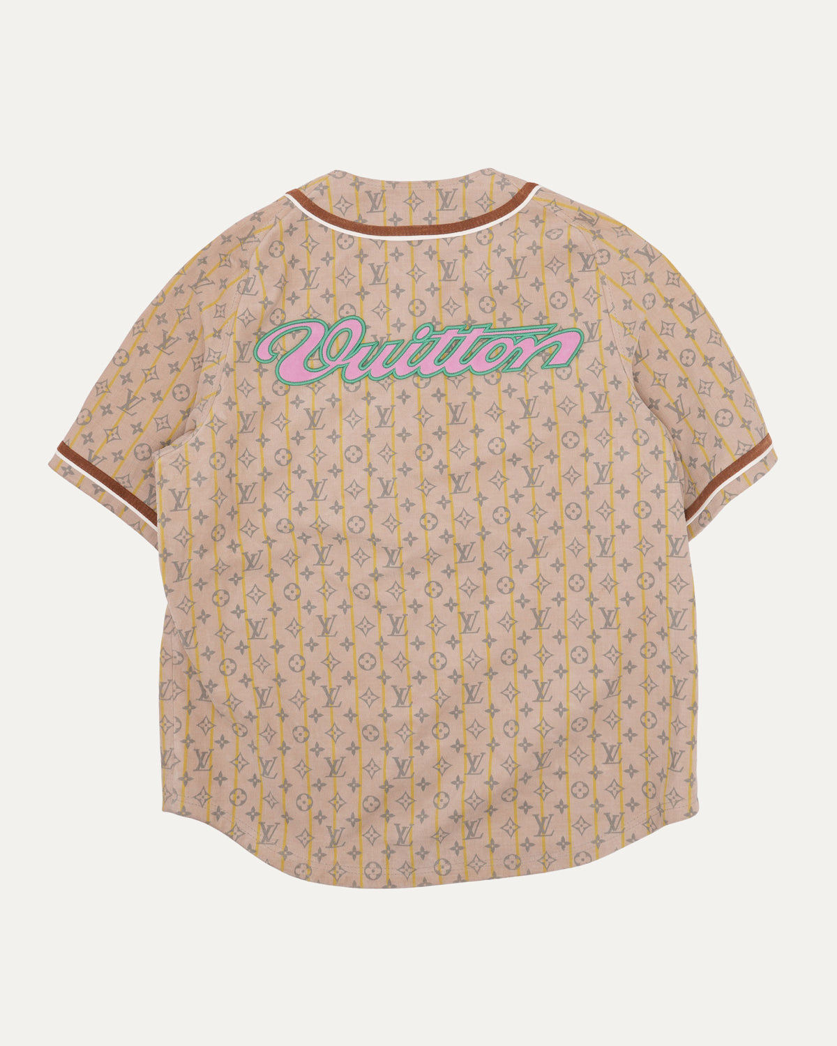 Nigo Leather Baseball Shirt