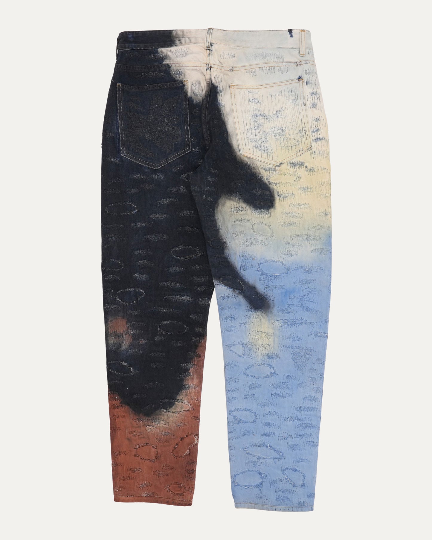 Gradient Repaired Jeans