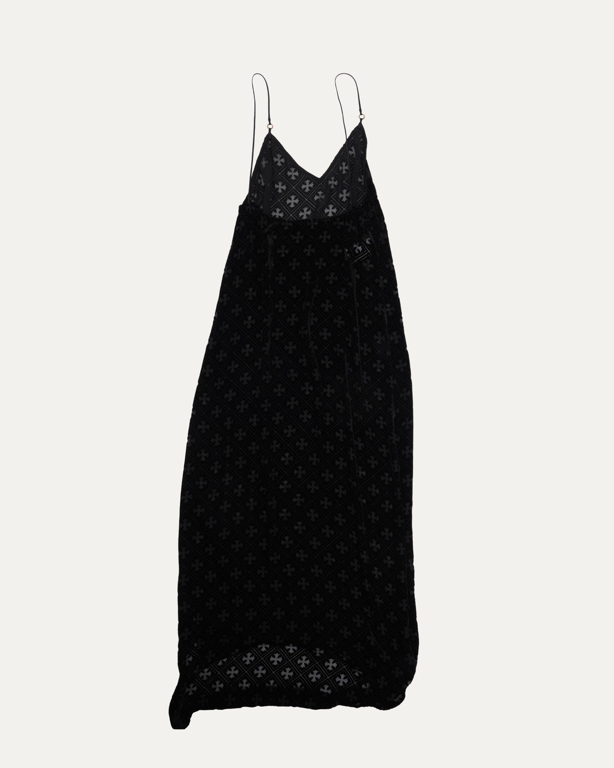 Velvet Burnout Hollow Cross Dress