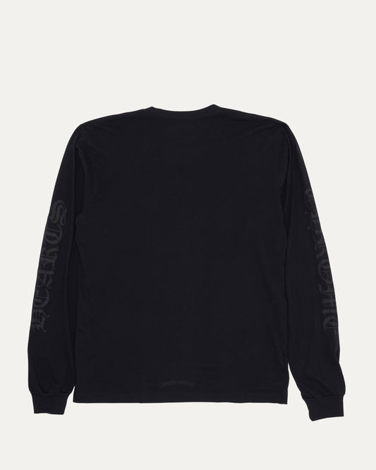 Tonal Neck Logo Long Sleeve Pocket T-Shirt