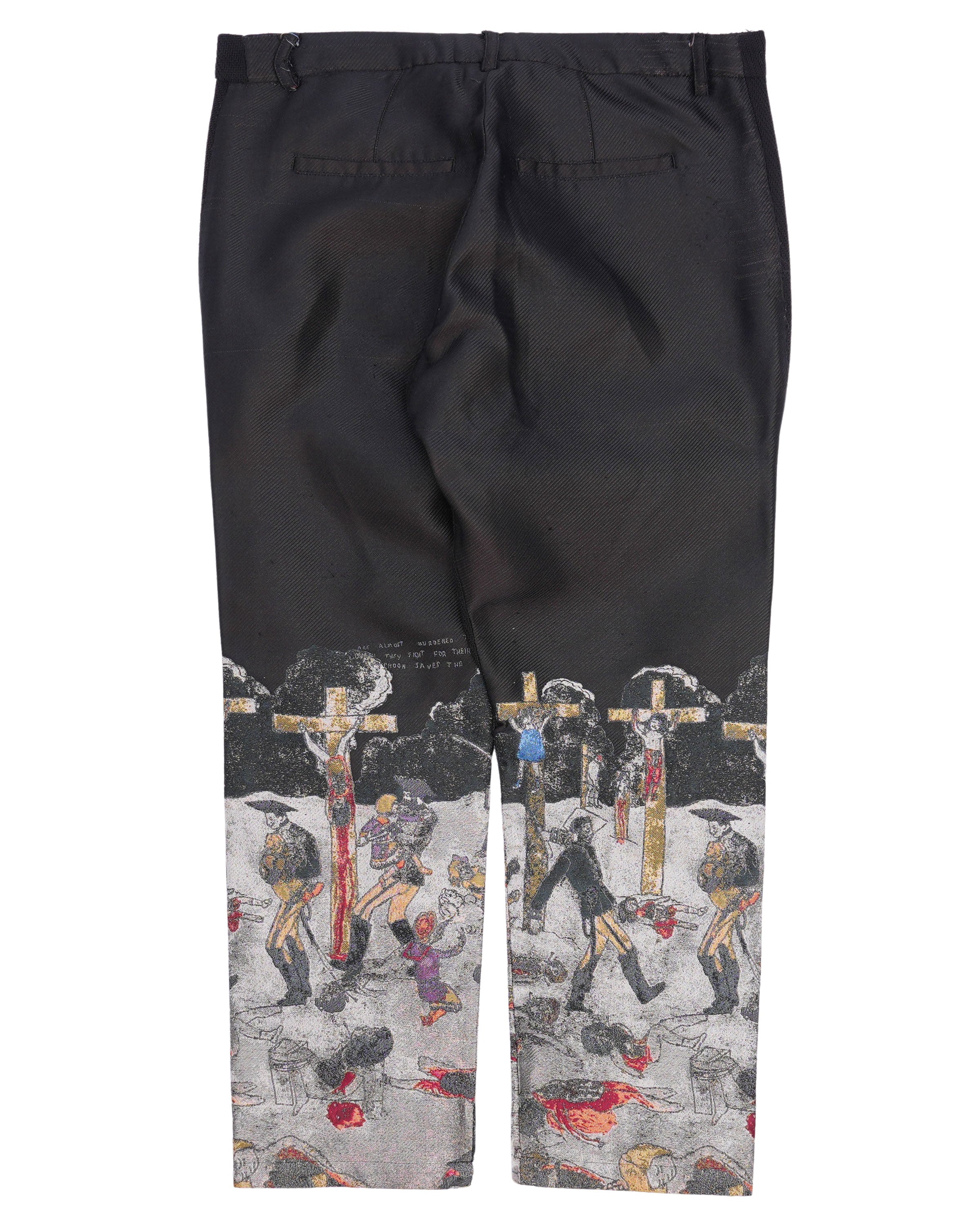 FW19 Crucifixion Embroidery Trousers