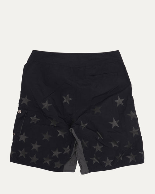 Plus Cross Patch Star Print Board Shorts