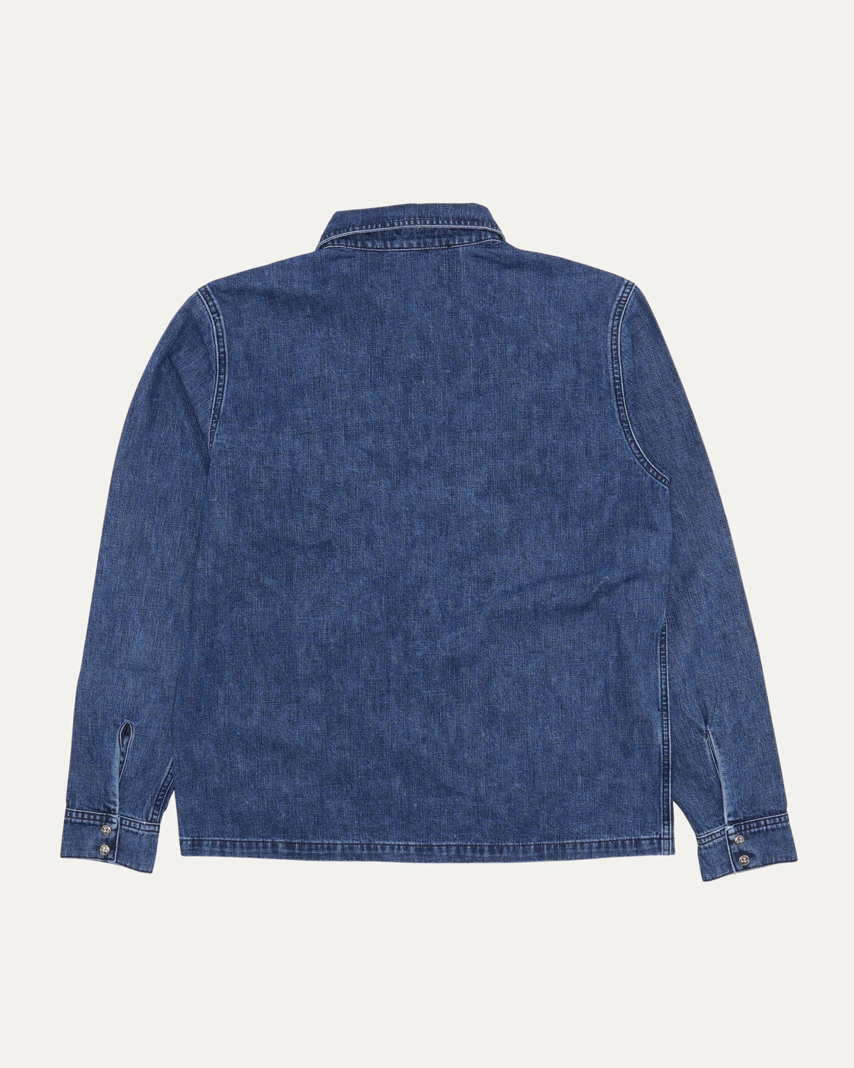 Cross Patch Denim Work Dog Shirt