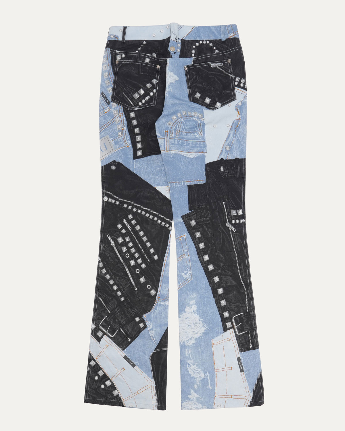 FW 2004 Trompe L'Oeil Denim Print Pants