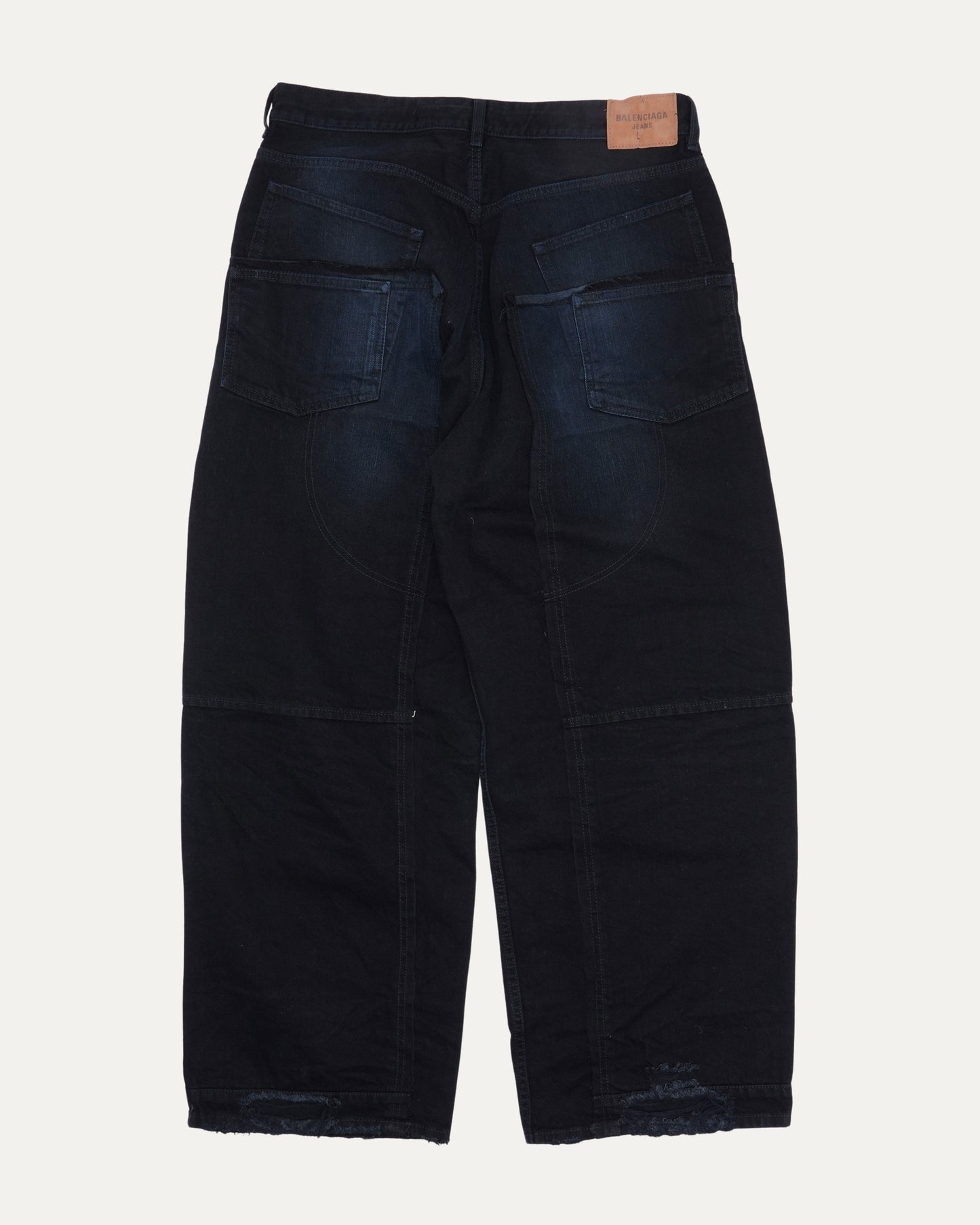 Ombre Reinforced Knee Skater Jeans