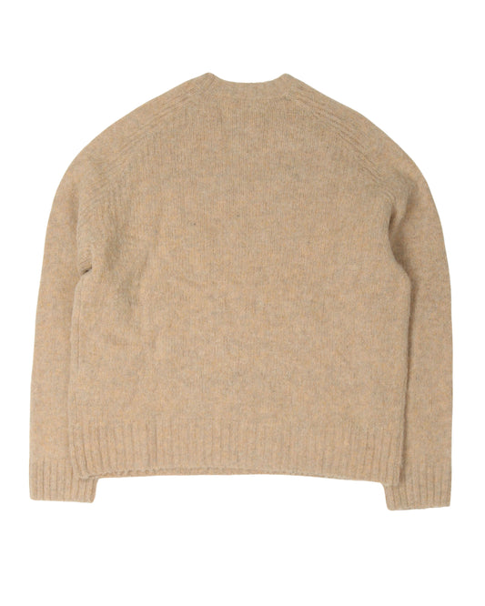 Wool Sweater with Tonal Monogram