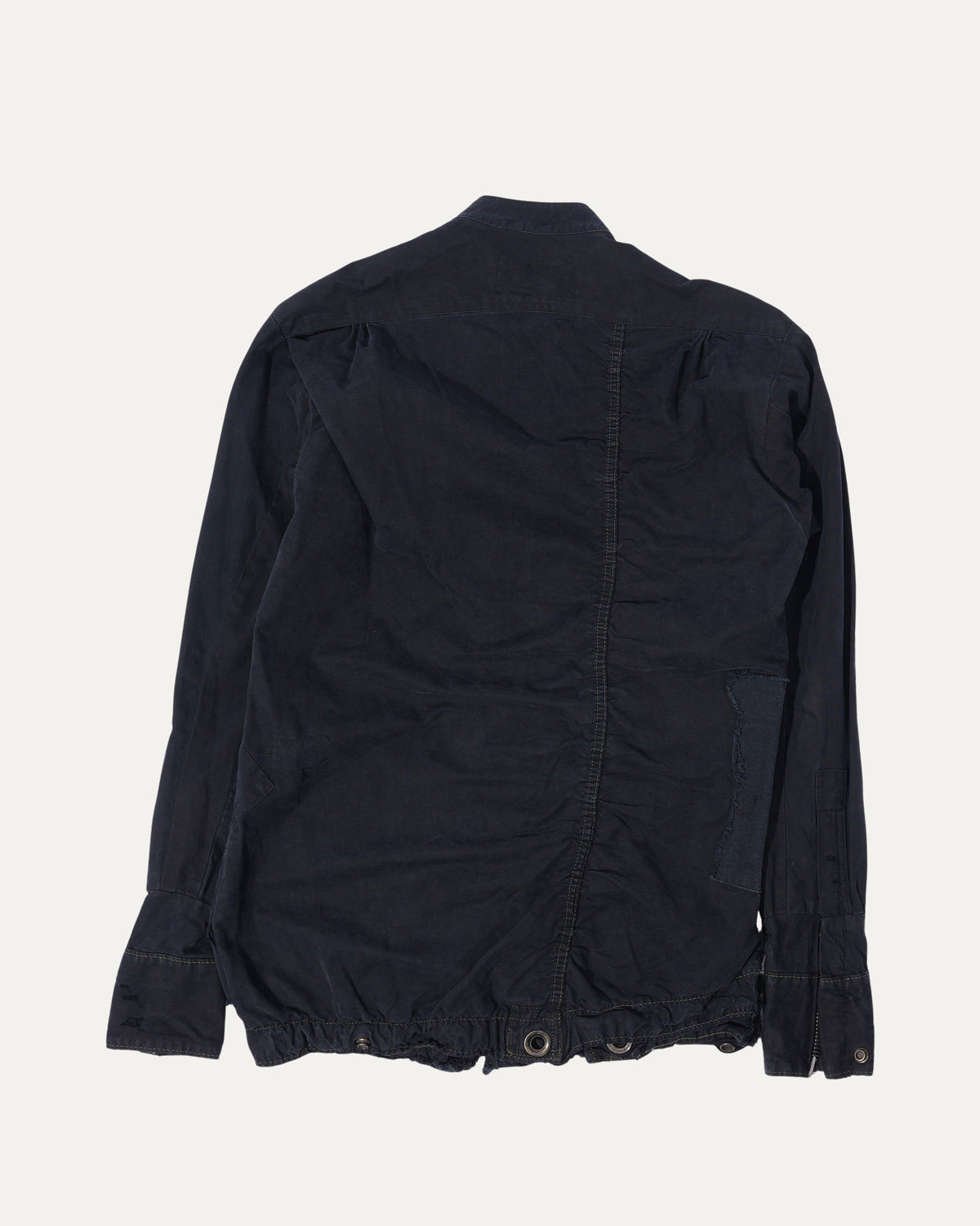 Patchwork Tent Zip Front Studio Shirt