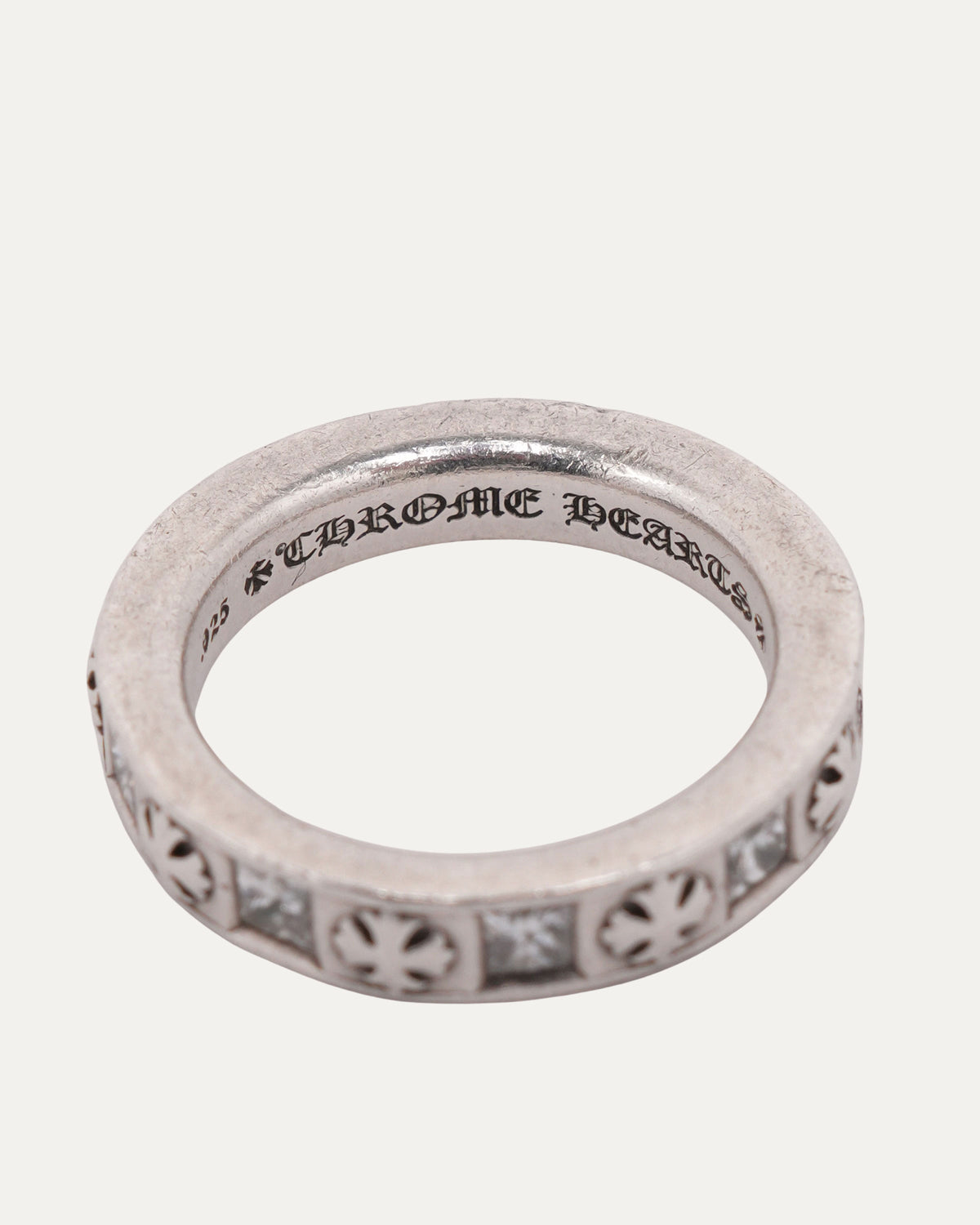Diamond Plus Cross Square Ring