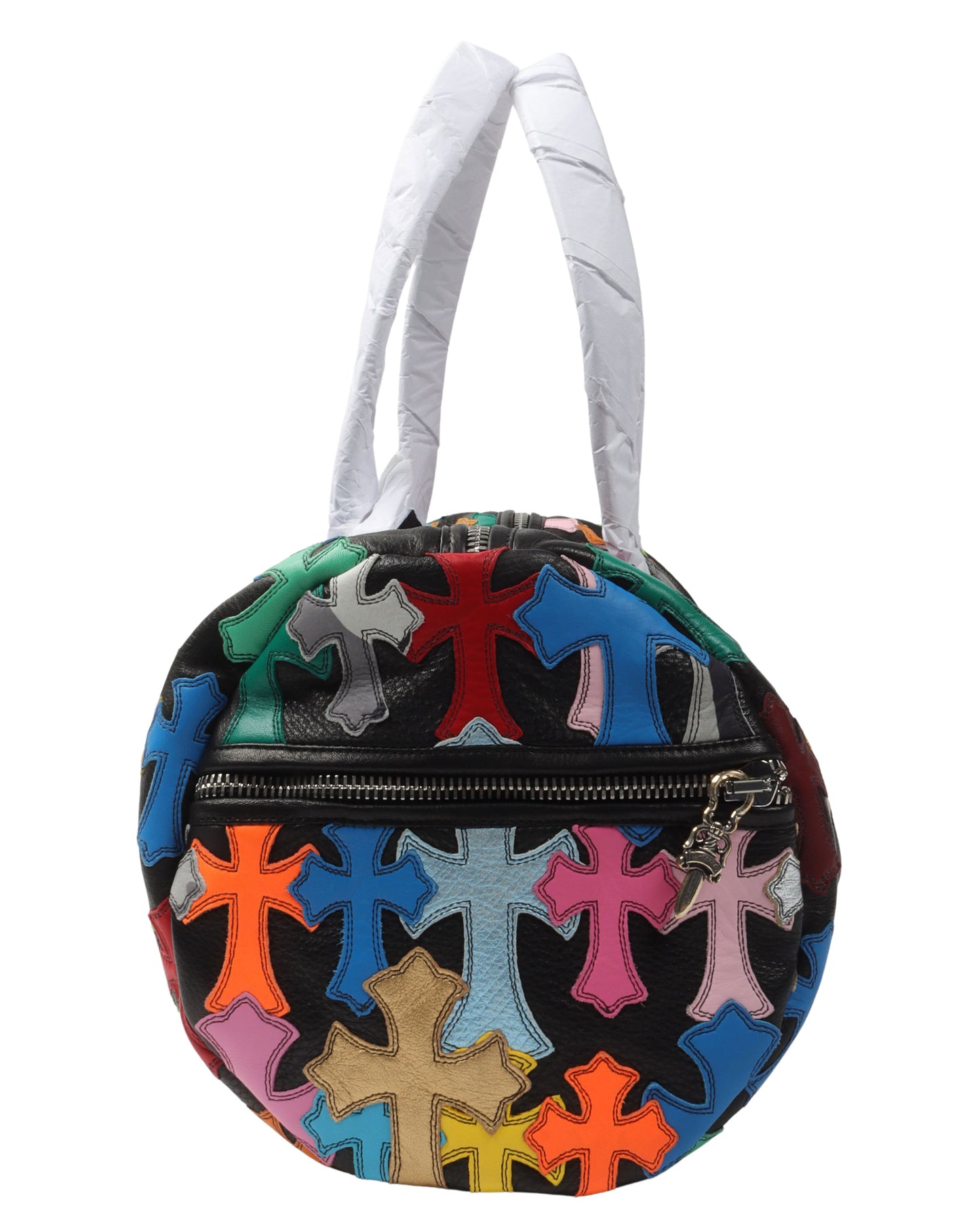Multicolor Cross Patch Cemetery Mini Duffle Bag