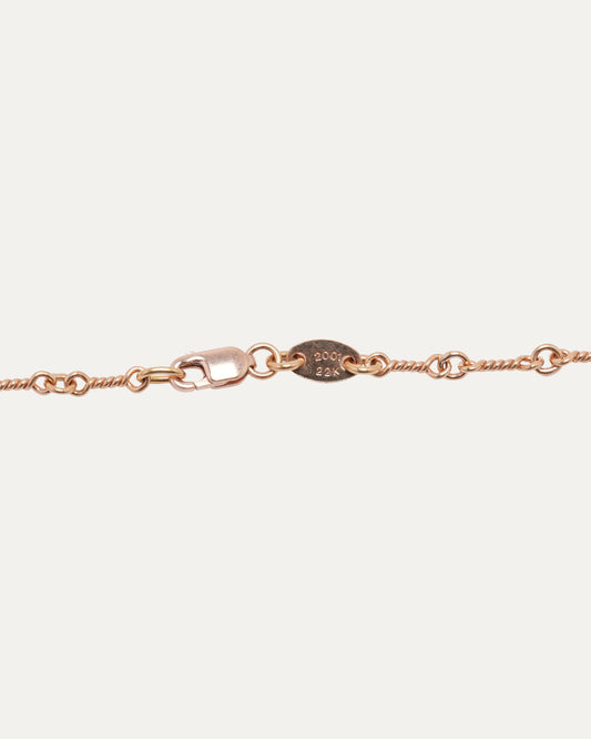 Gold Twist Chain Necklace