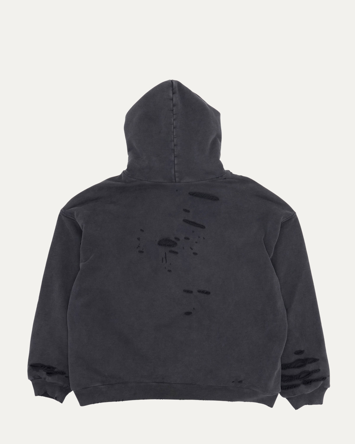 3B Logo Distressed Hoodie
