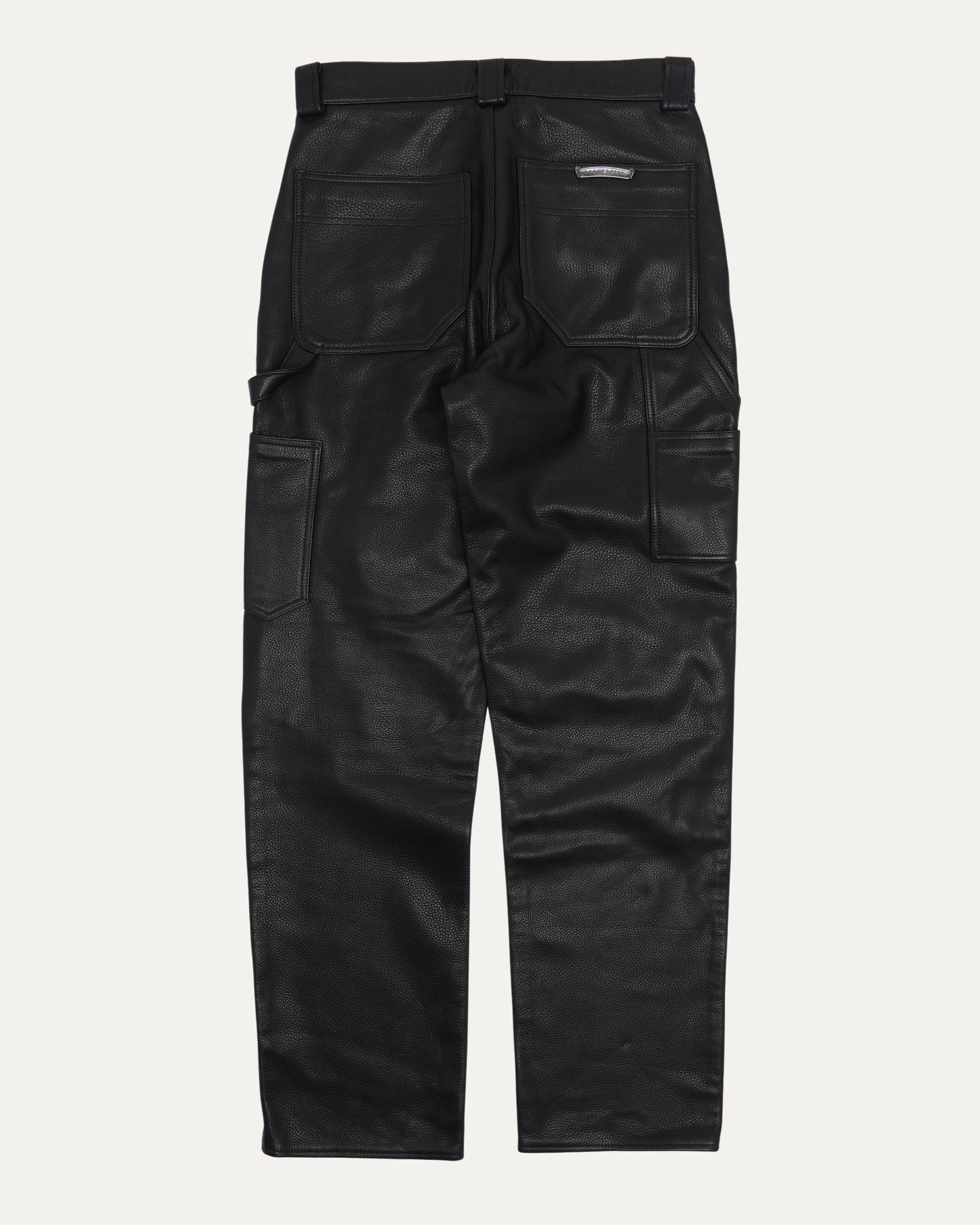 Fleur Knee Leather Carpenter Pants