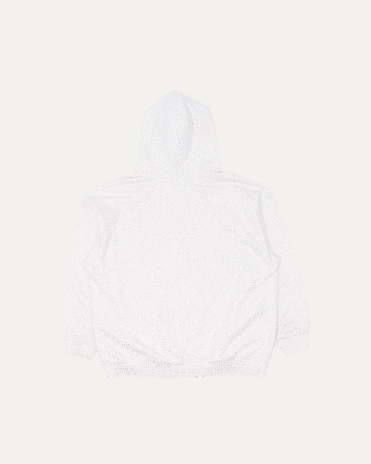 Crystal Embellished Zip-Up Hoodie