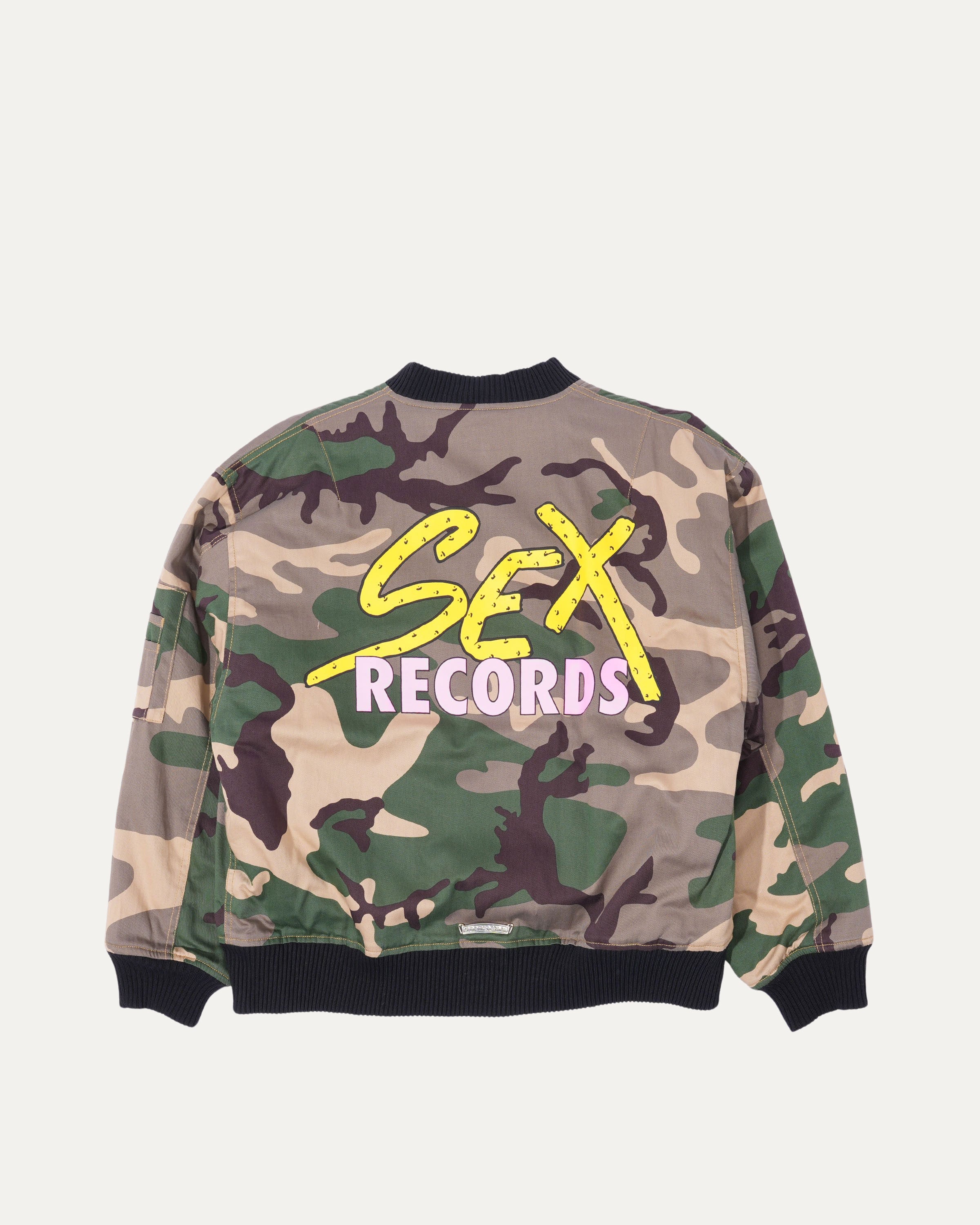 Matty Boy Camouflage Sex Records Bomber Jacket