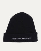 Embroidered Plus Cross Wool Beanie