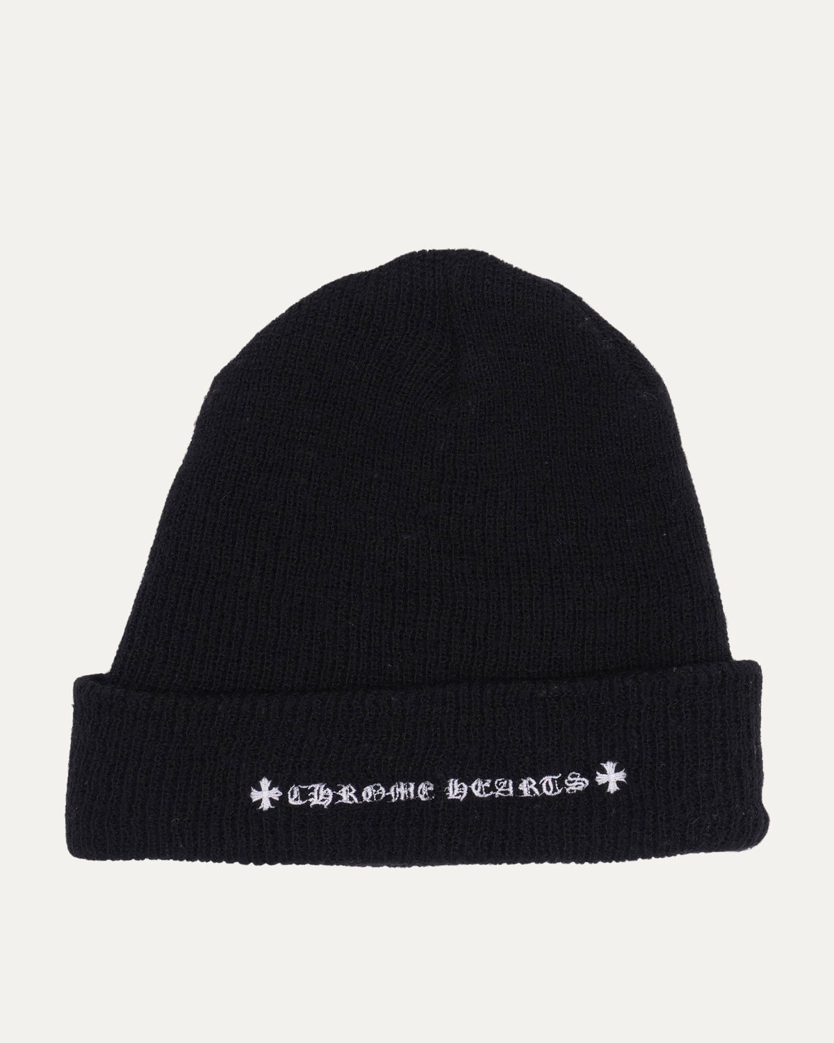 Embroidered Plus Cross Wool Beanie