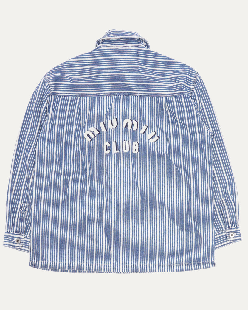 Miu Miu Striped Denim Jacket