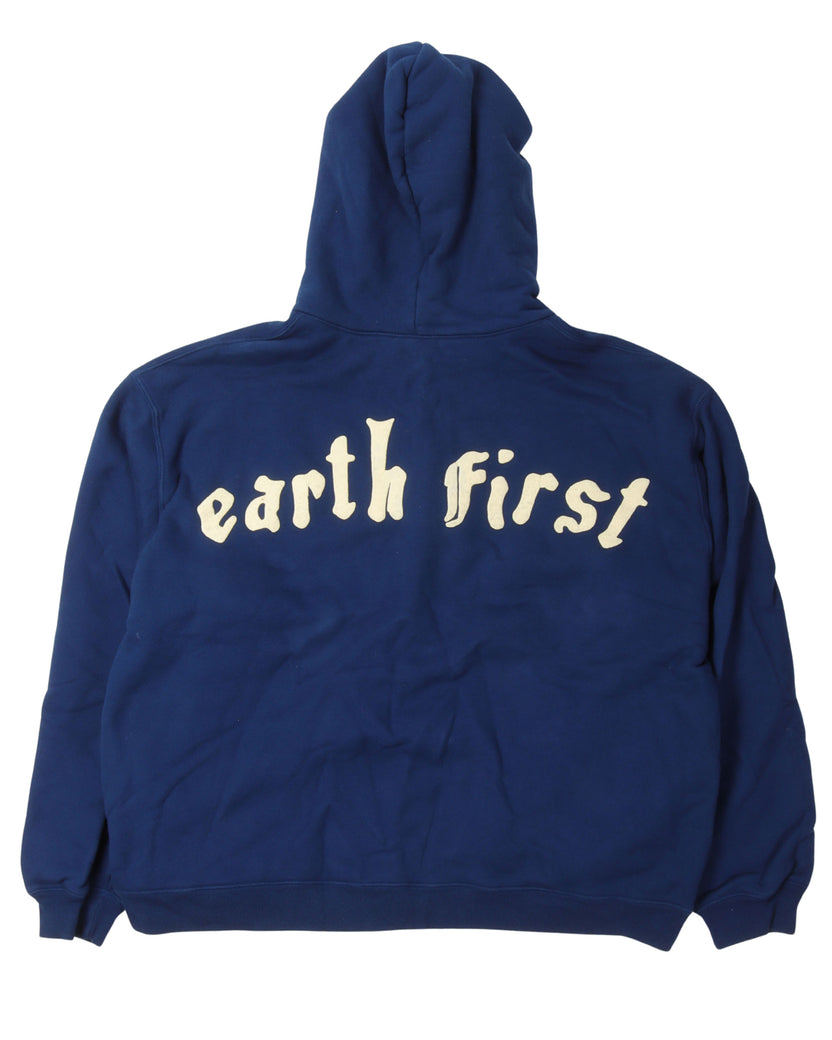 "Earth First" Zip Up Hoodie