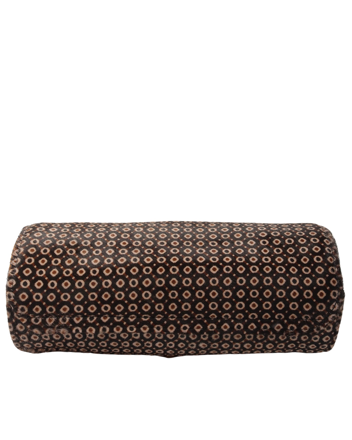 Leather & Peacock Ponyhair Watch Roll