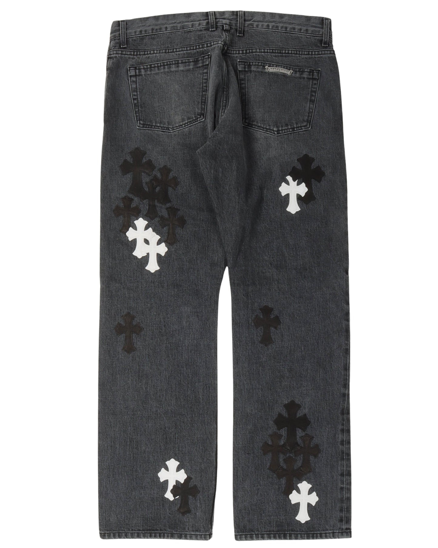 Fleur Knee Cross Patch Jeans
