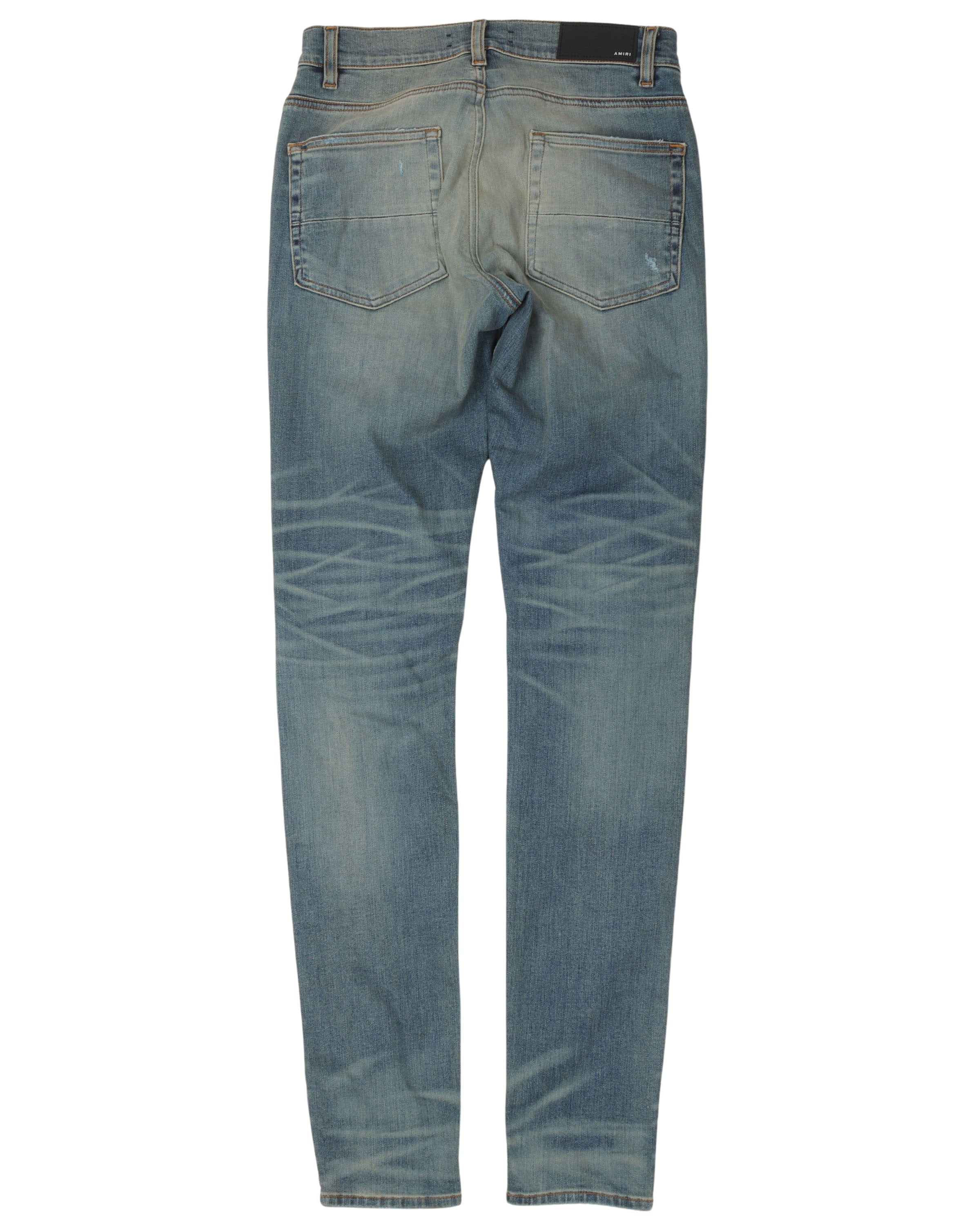 Knee Rip Sand Fade Jeans