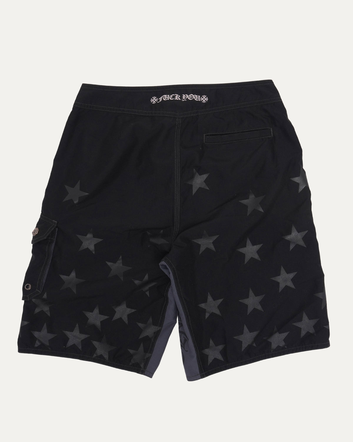 Plus Cross Patch Star Print Board Shorts