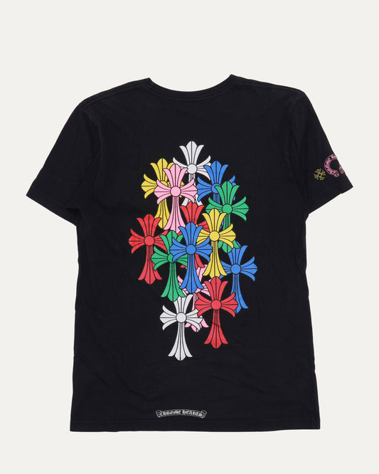Multicolor Cemetery Cross Pocket T-Shirt