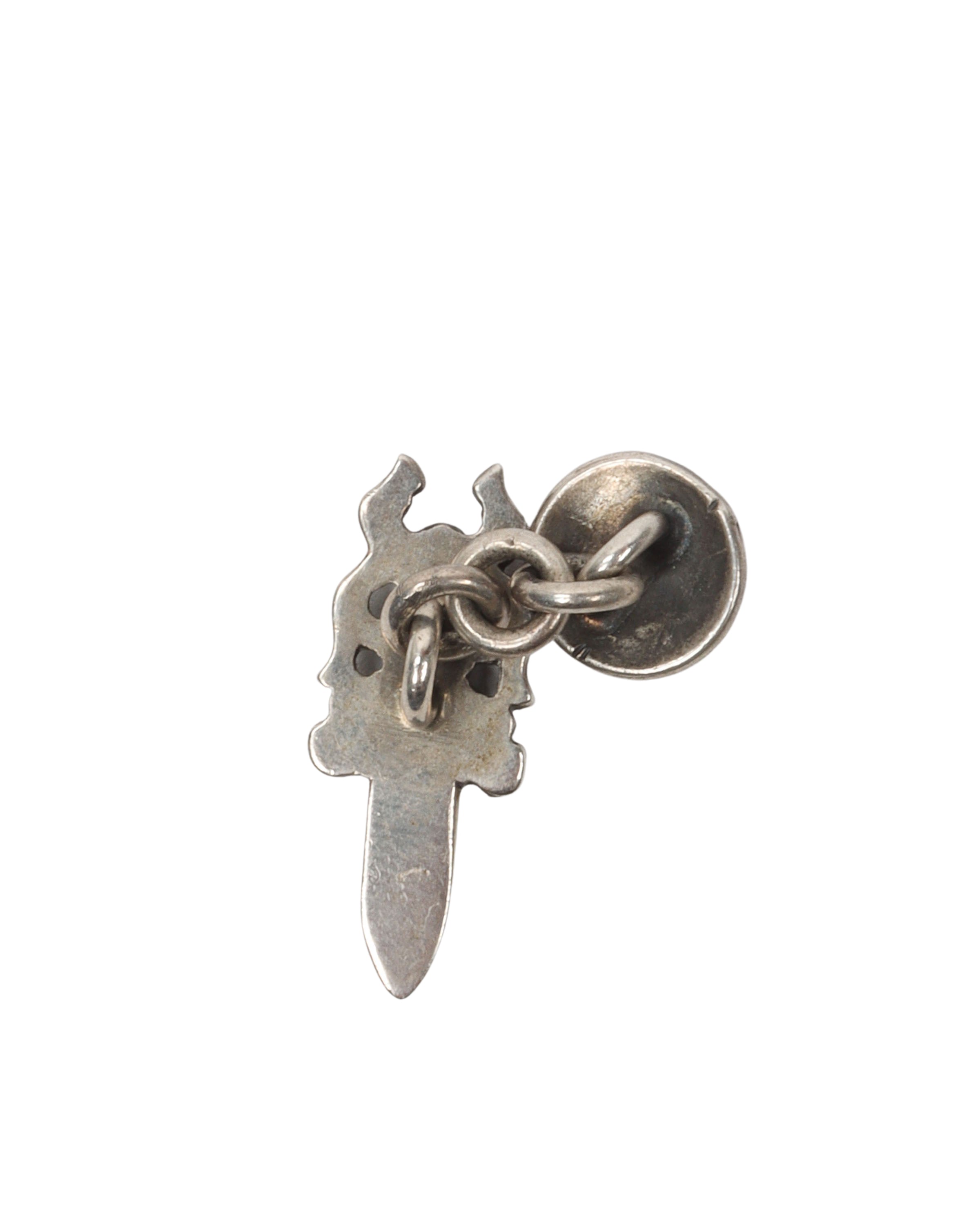 Large Dagger and Horseshoe Pendant (1 Cuff link)