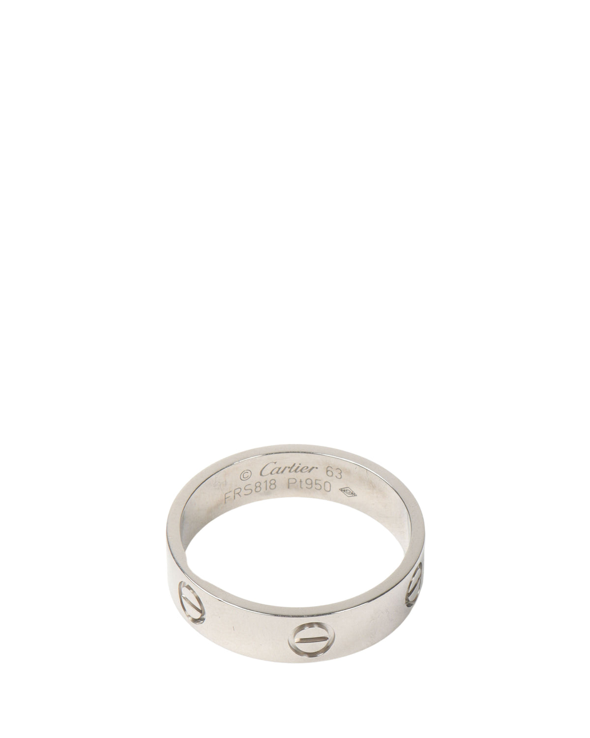 Platinum Love Ring