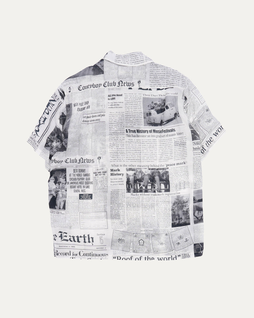 Newspaper-Print Shirt