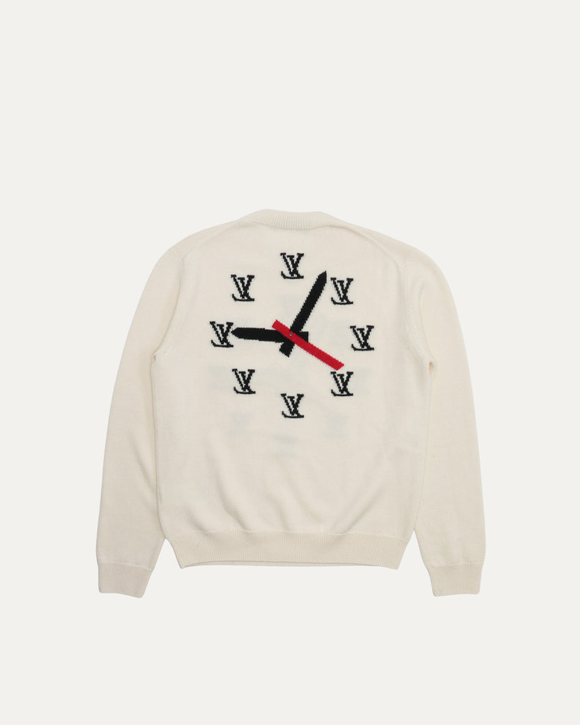 Clock Intarsia Sweater