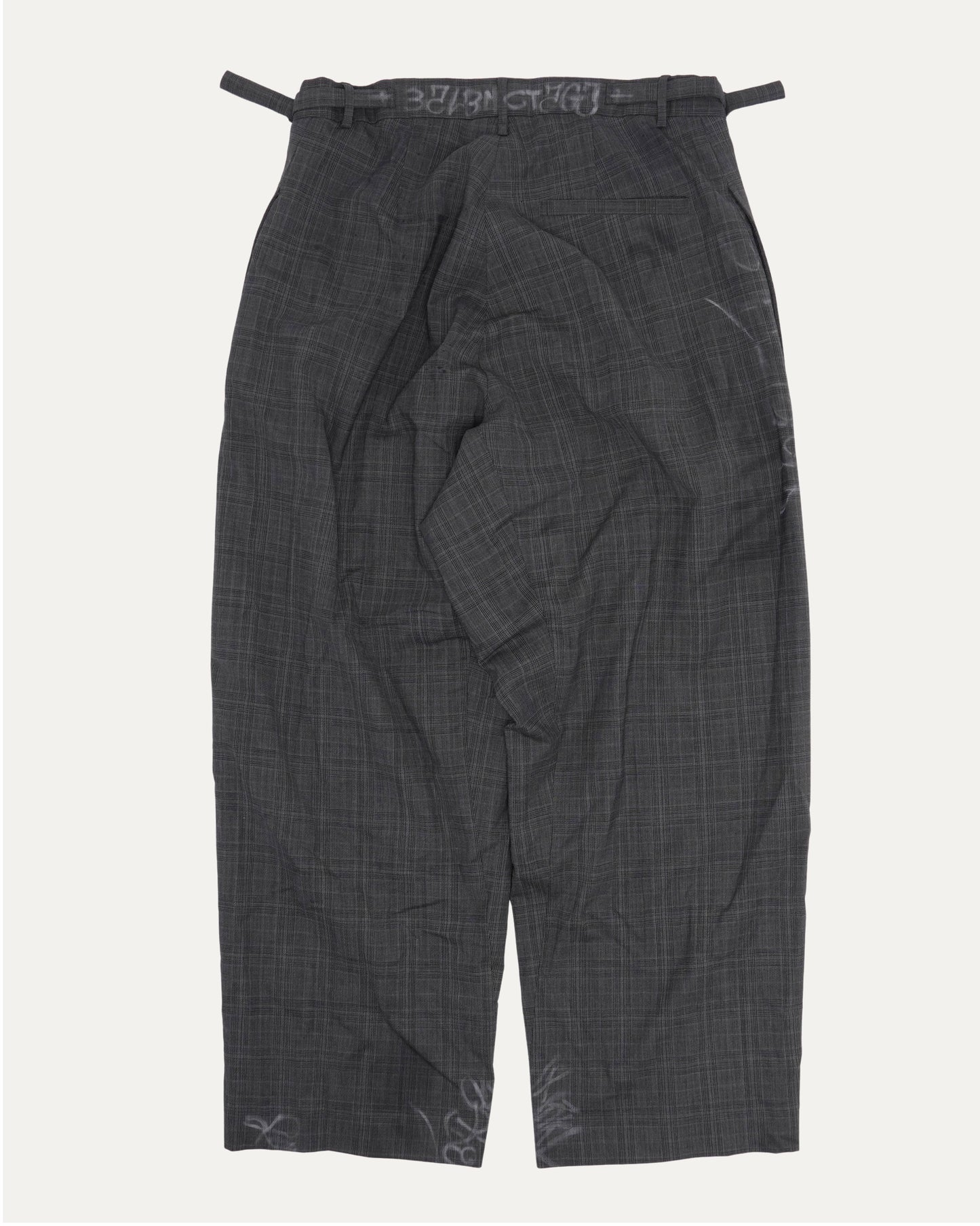 Mud Show Skater Graffiti Wool Trousers