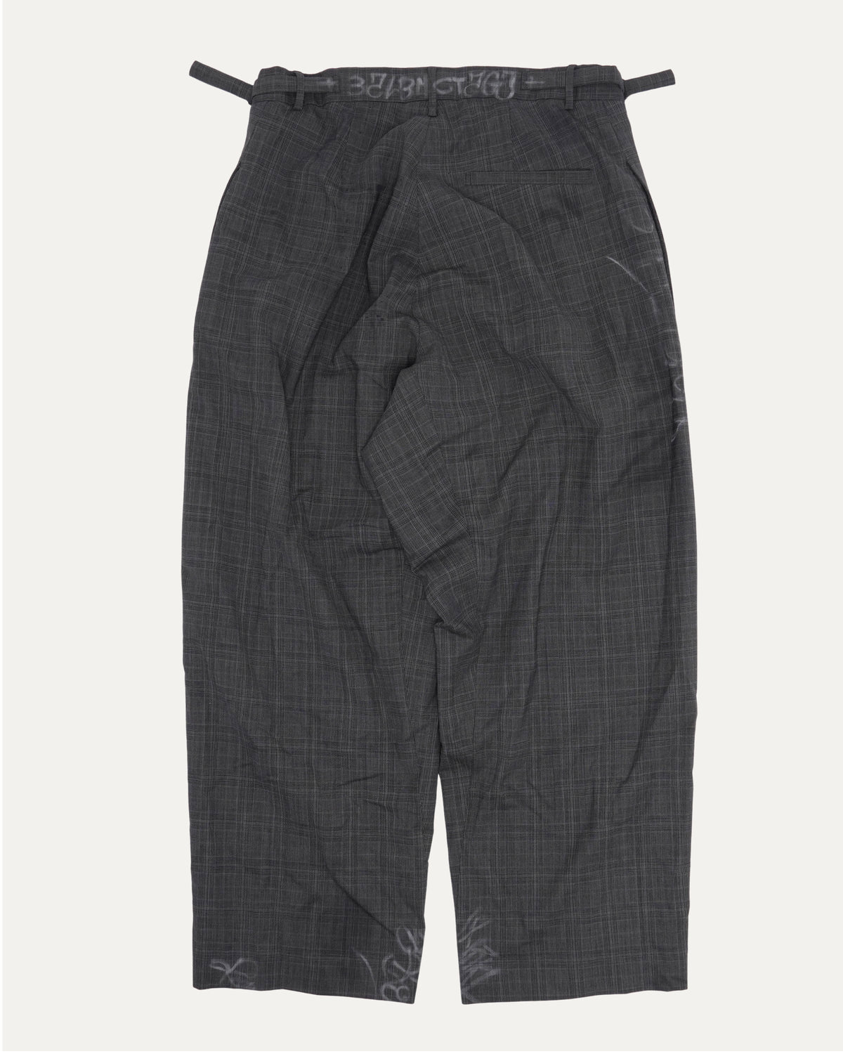 Mud Show Skater Graffiti Wool Trousers