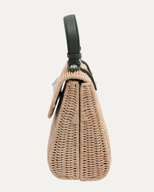 Woven Raffia Dolly Bag