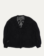 Mohair Blend Anagram Cardigan Sweater