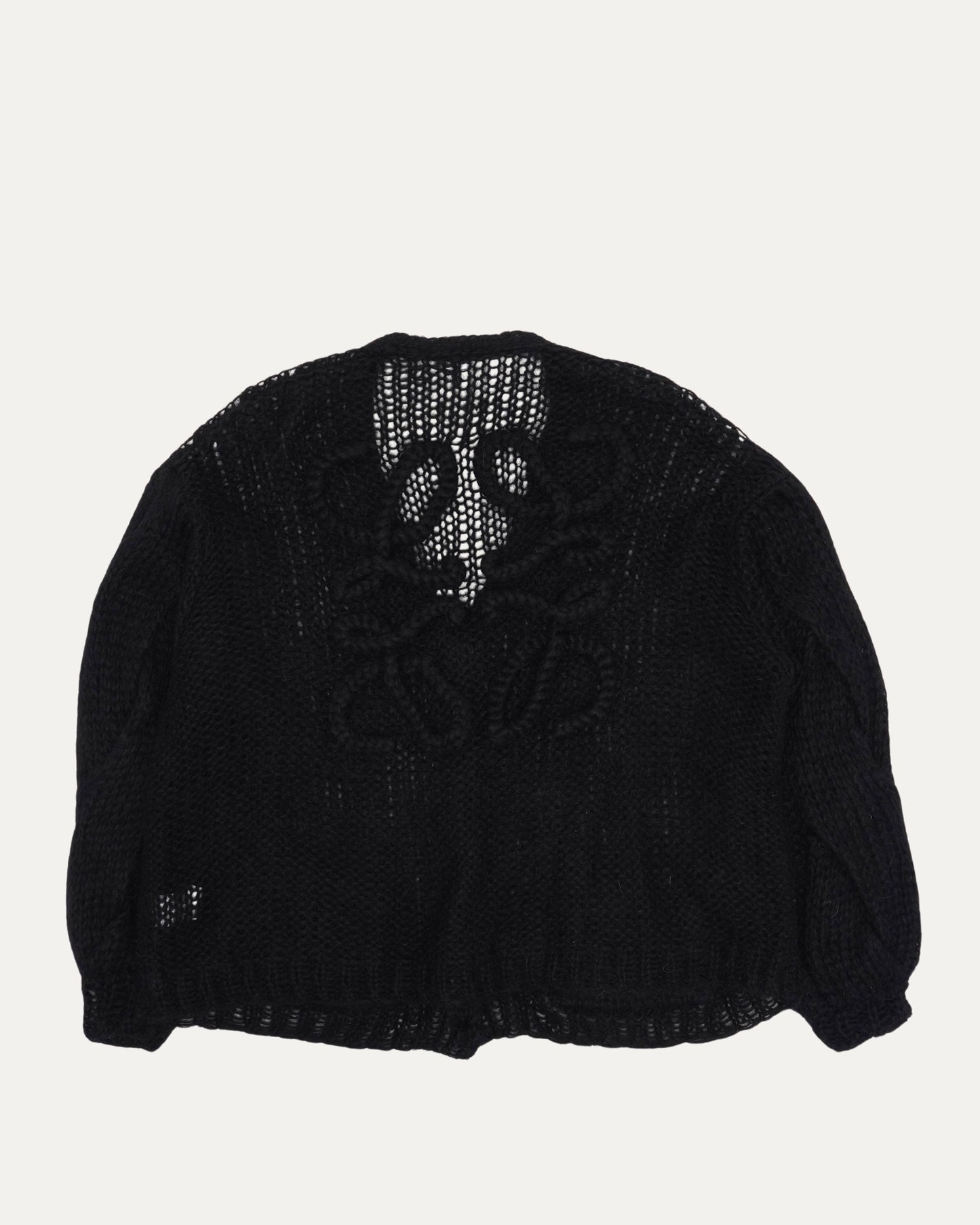 Mohair Blend Anagram Cardigan Sweater