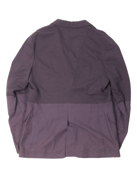 Two-Tone Patch Pocket Blazer with Rock Pins
