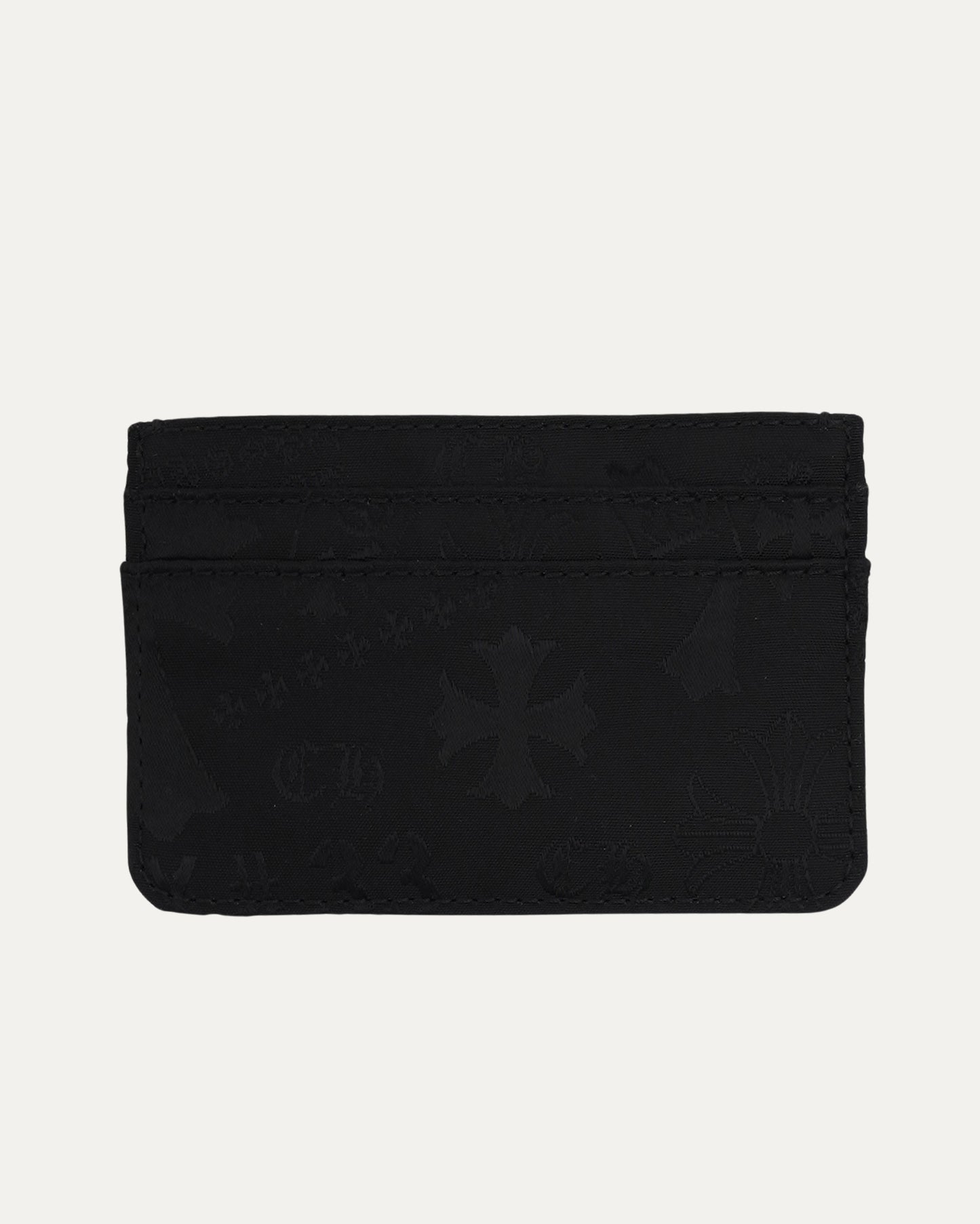 Nylon Stencil Scroll Embellished Cardholder