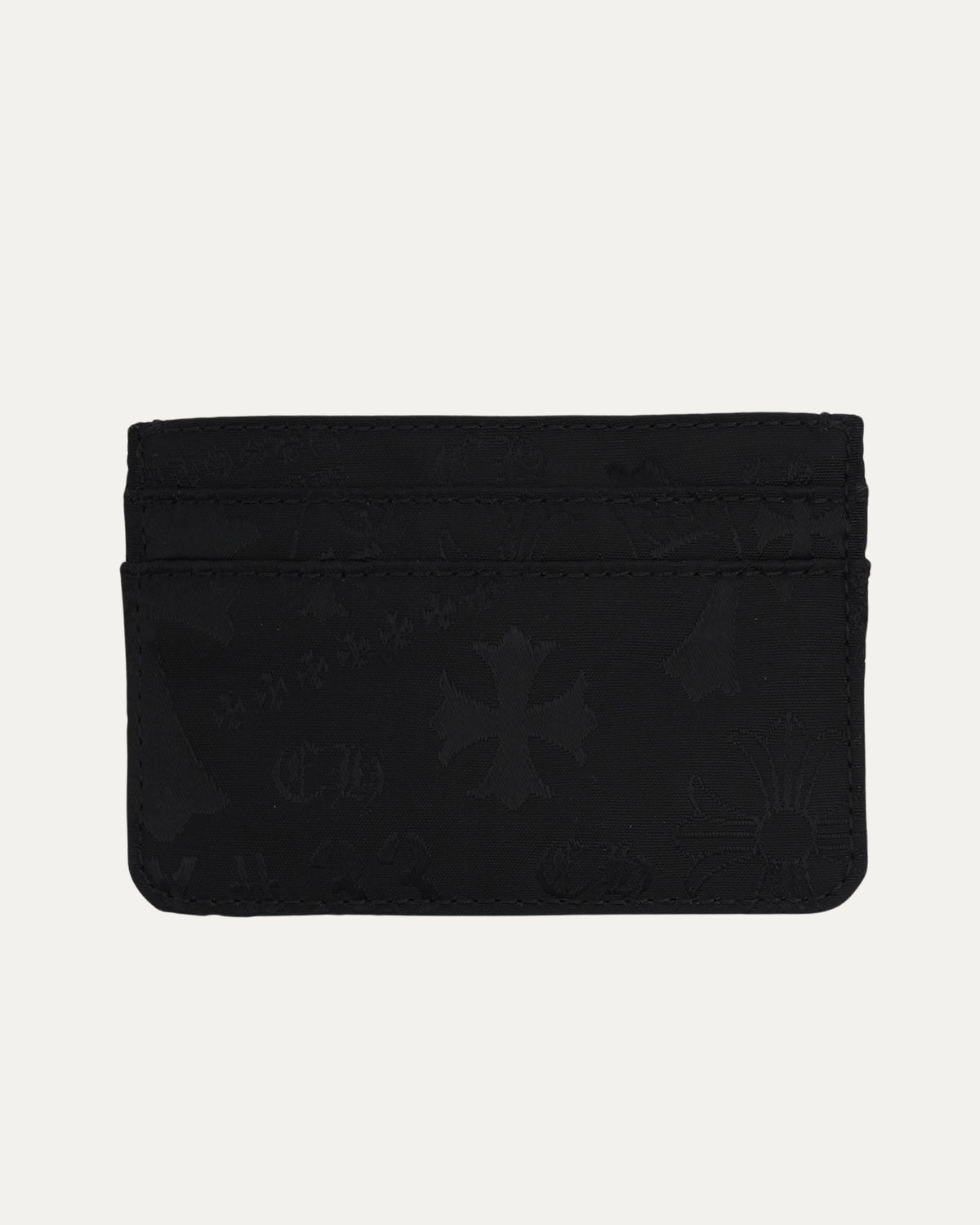 Nylon Stencil Scroll Embellished Cardholder