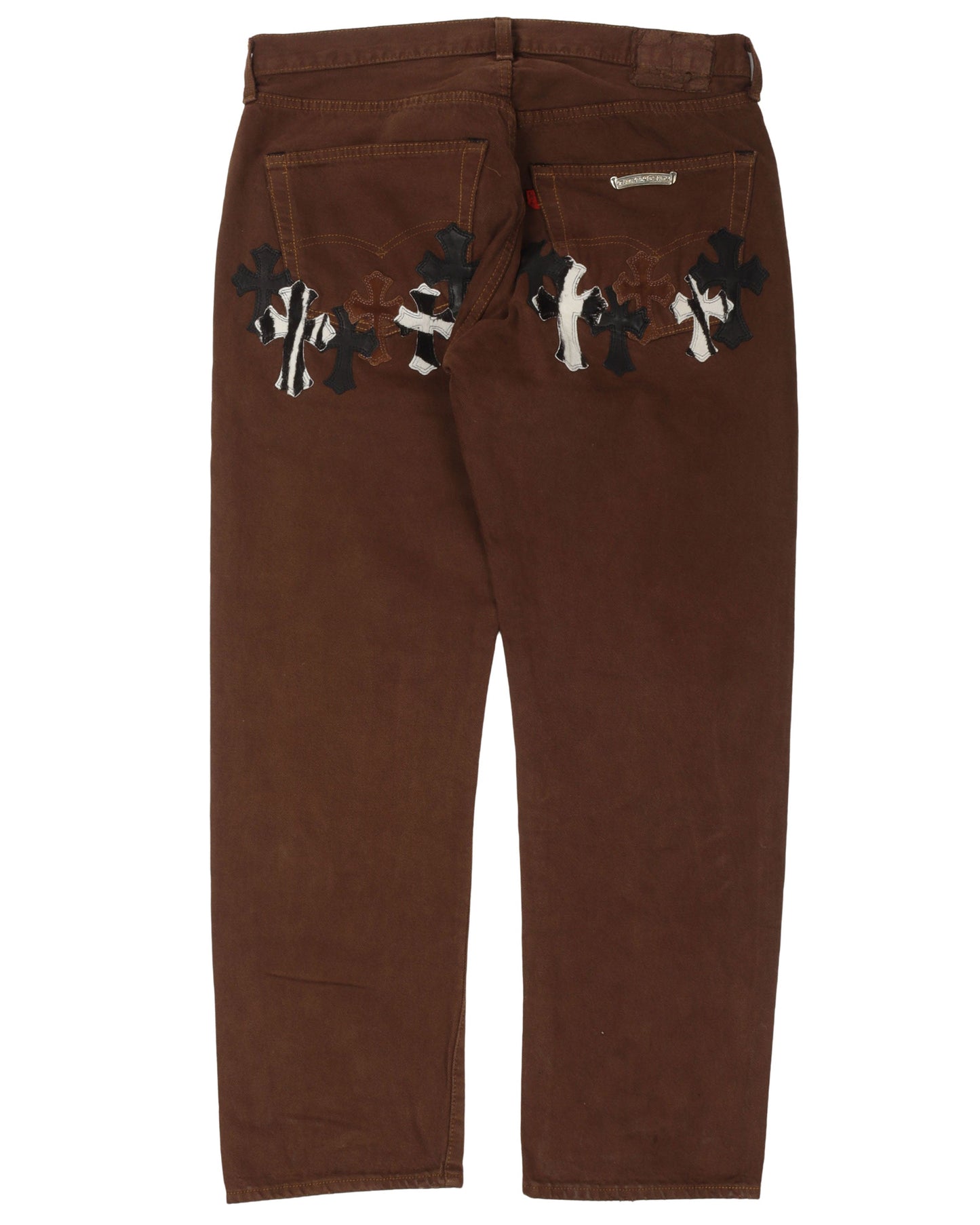 NYFW Zebra Levi's Cross Patch Jeans