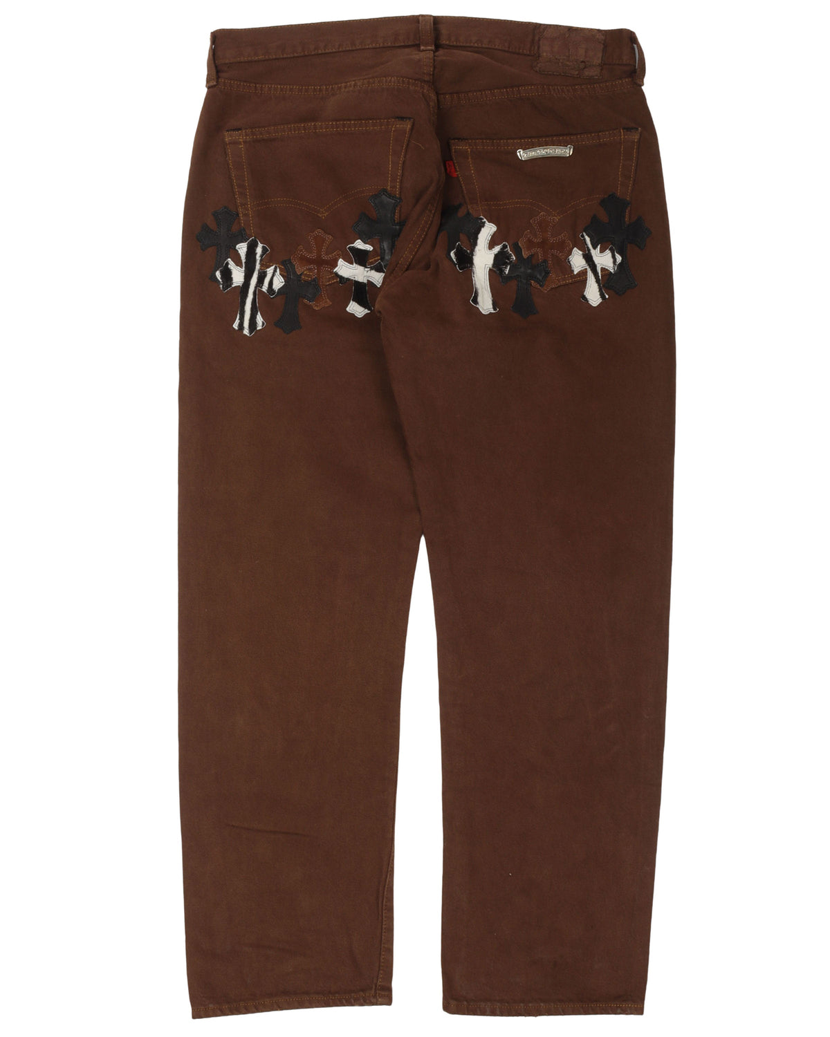 NYFW Zebra Levi's Cross Patch Jeans