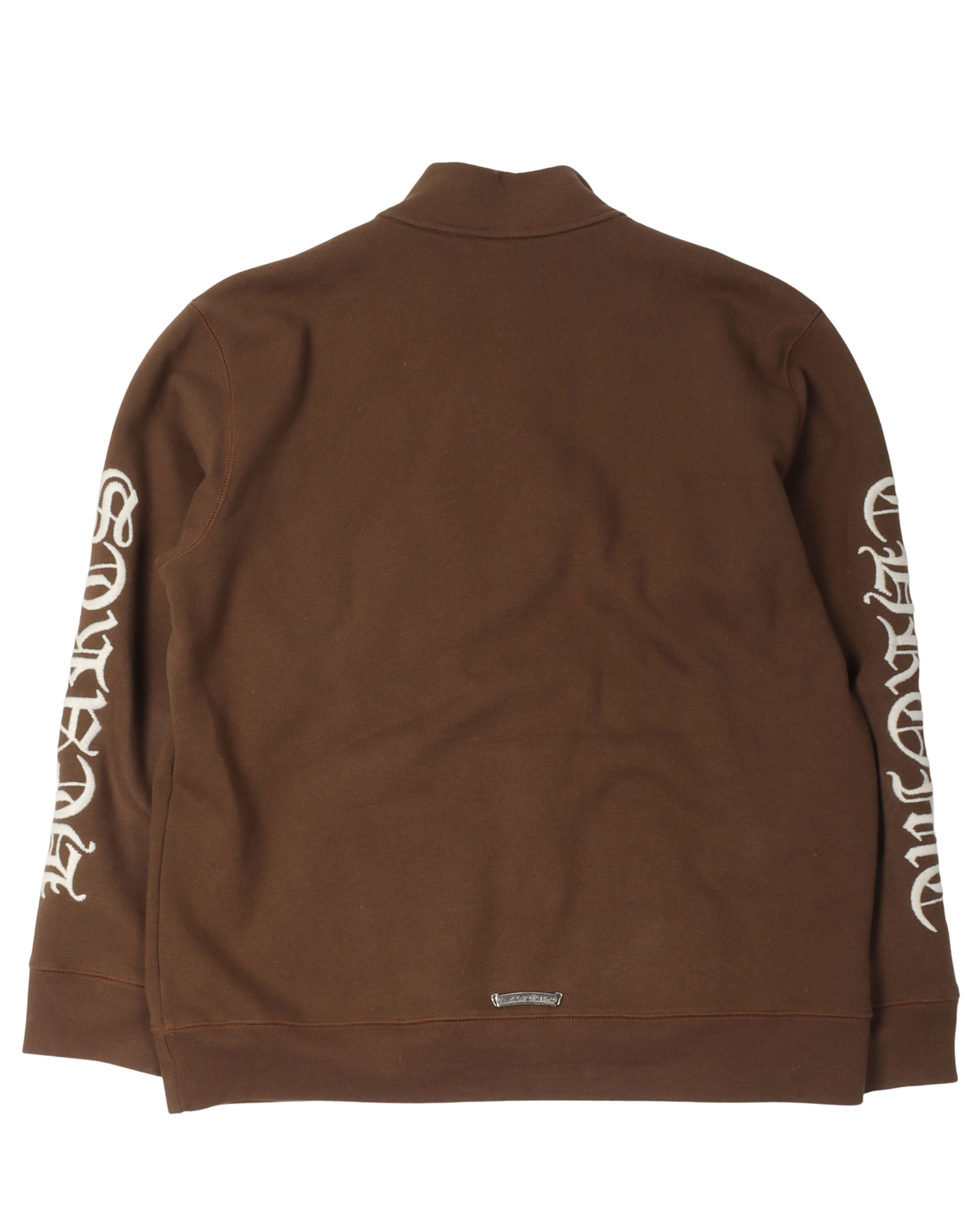 Embroidered Quarter-Zip Sweatshirt