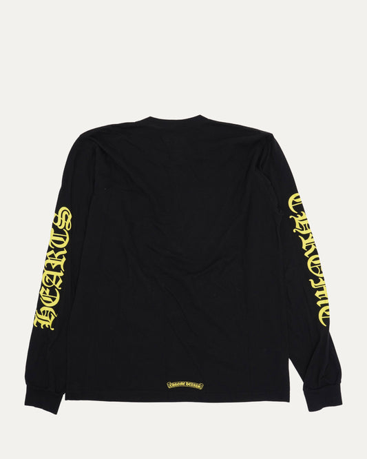 Neck Logo Long Sleeve Pocket T-Shirt