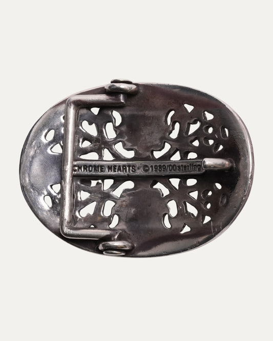 Oval Cross Belt Buckle