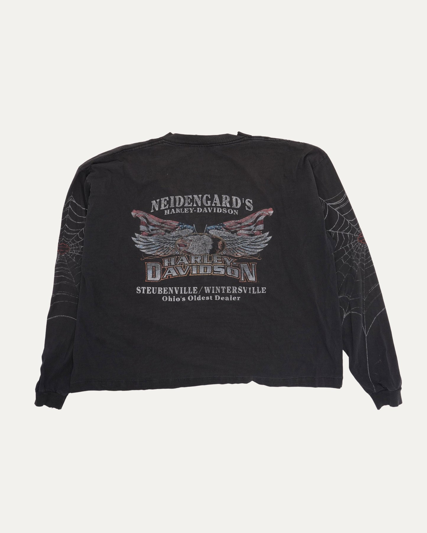 Harley Davidson Spider Web Ohio Long Sleeve T-Shirt