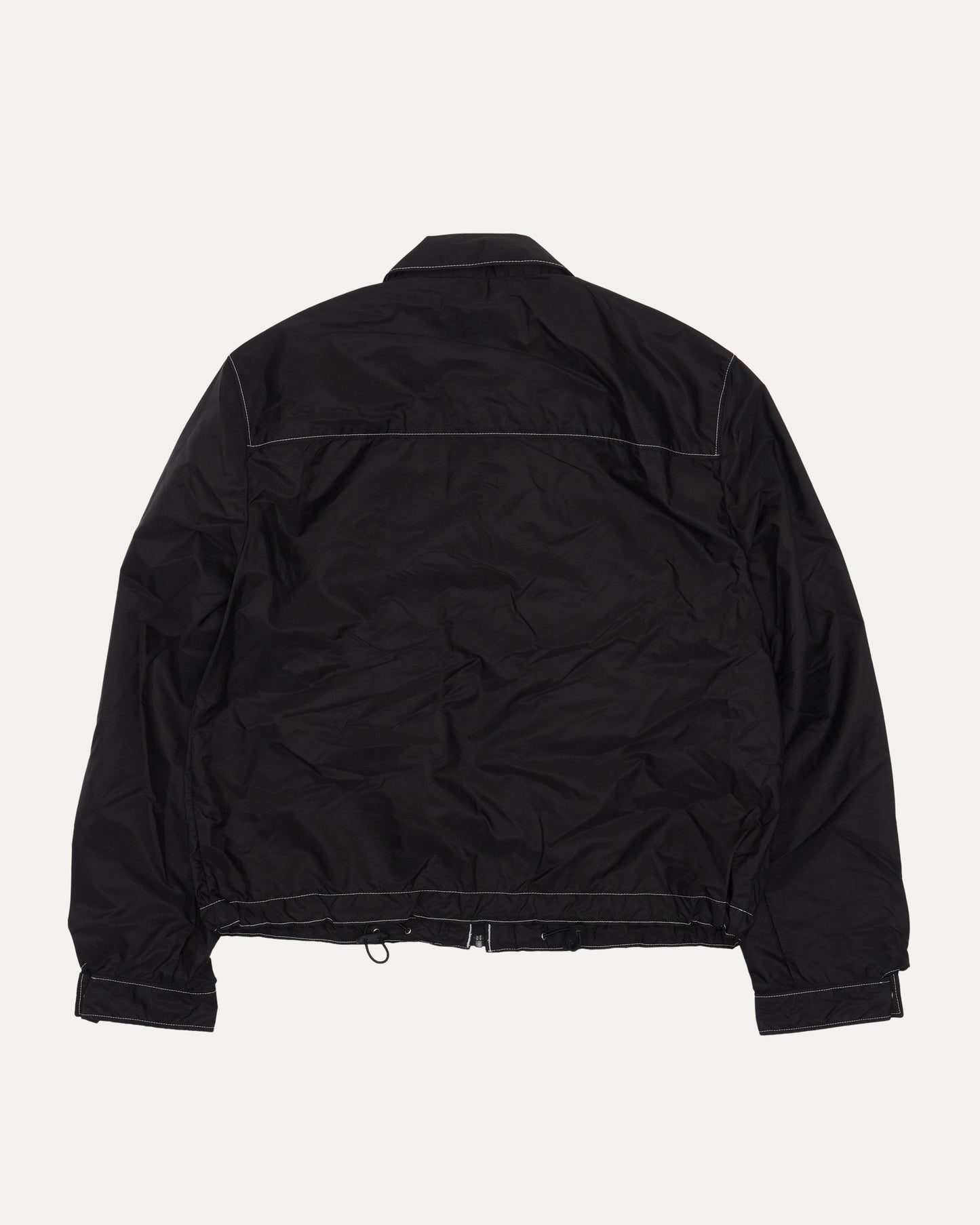 Contrast Stitch Nylon Blouson Jacket