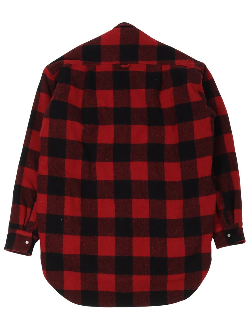 Oversized Quilted Flannel Shirt