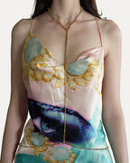 SS 2000 Gold and Rhinestone Bodychain Harness