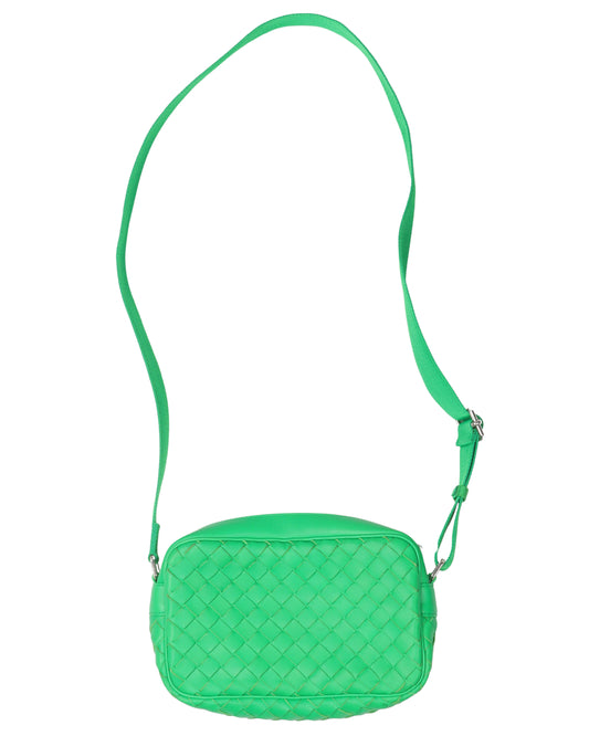 Intrecciato Leather Shoulder Bag